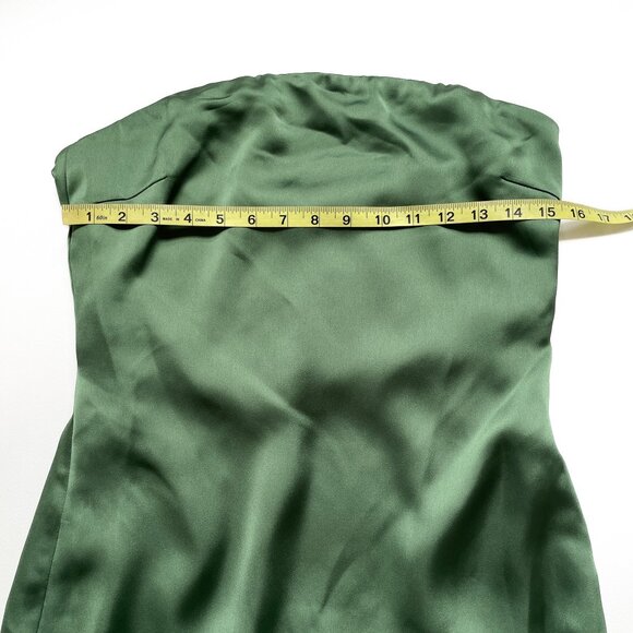 Ramy Brook Lisa Strapless Dress Spruce Green Size 8 NEW NWT - Picture 9 of 11